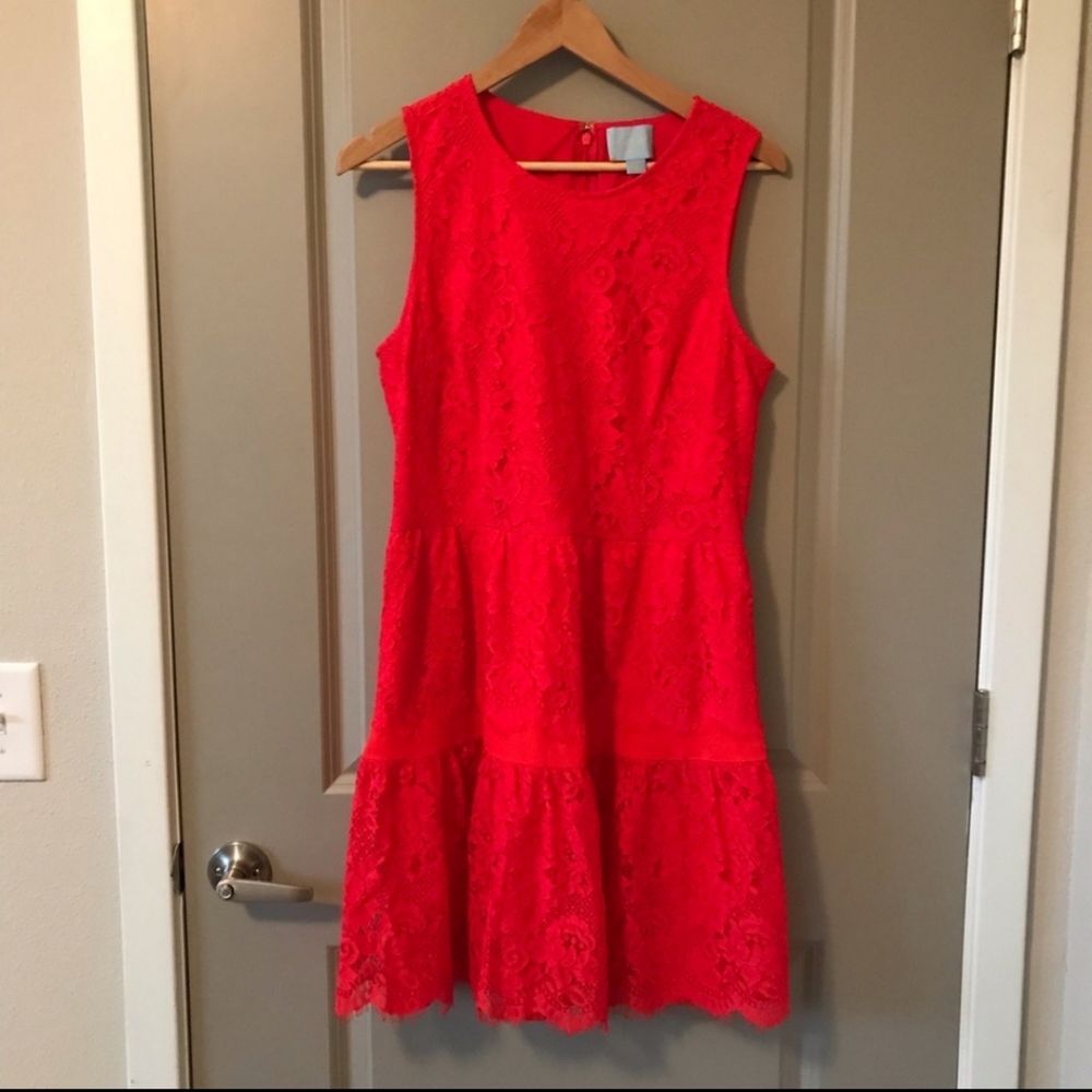 Beautiful Lace Red Dress